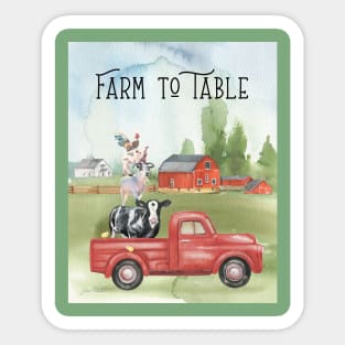 Farm Animal Family A Sticker